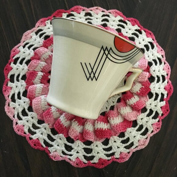 W R Midwinter Art Deco Porcelain Teacup & Saucer - Picture 11 of 12